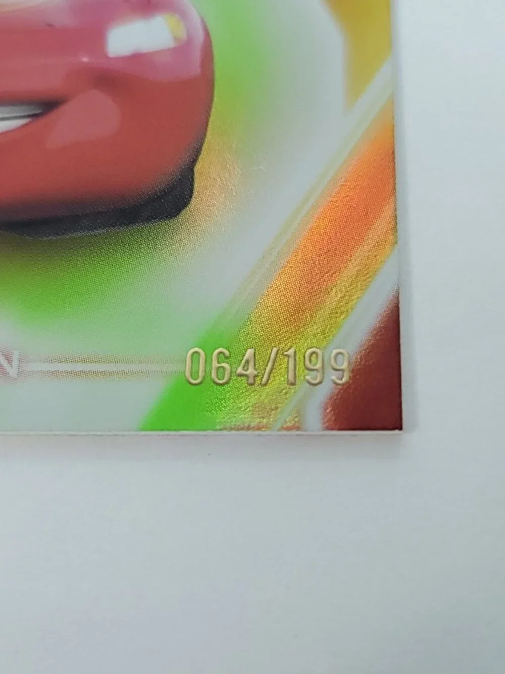 Lightning Mcqueen Topps 2026 Disney Neon Holo Parallel Refractor Limited 064/199 - Picture 2 of 4